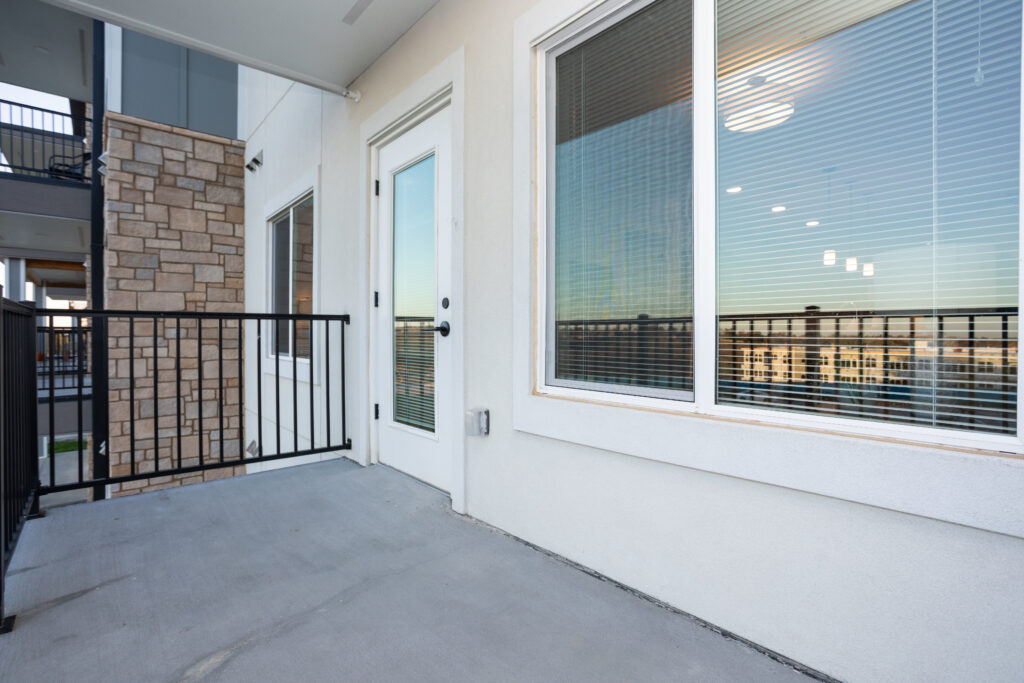 Balcony space is abundant.